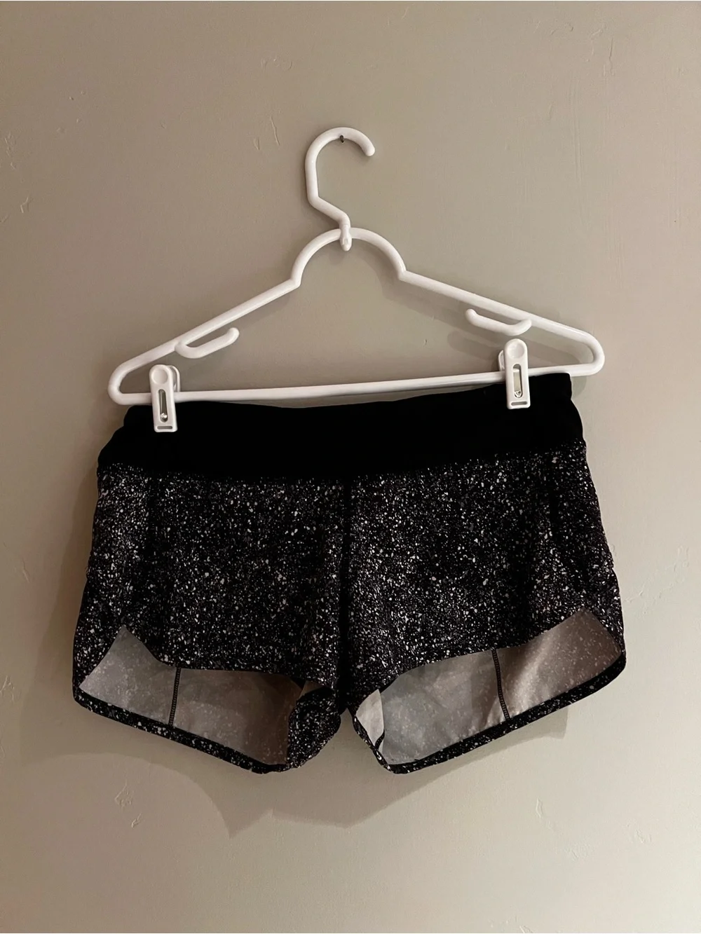 Black and White Lululemon Women's Shorts